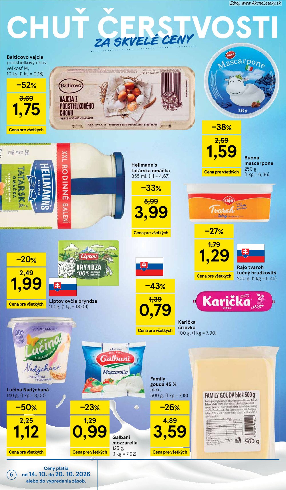 Leták Tesco (14. 10. - 20. 10. 2026) - strana 6 z 45