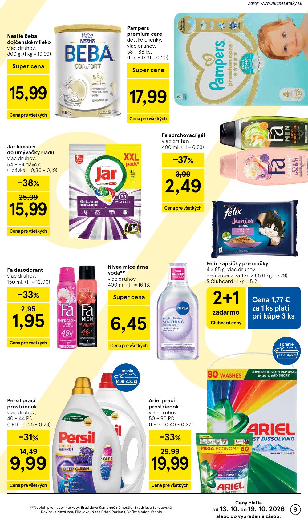 Leták Tesco (14. 10. - 20. 10. 2026) - strana 9 z 45