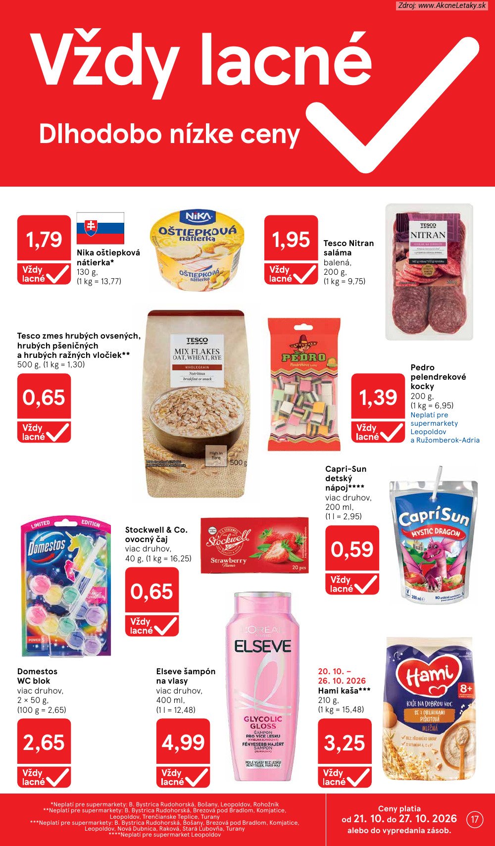 Leták Tesco (21. 10. - 27. 10. 2026) - strana 17 z 26