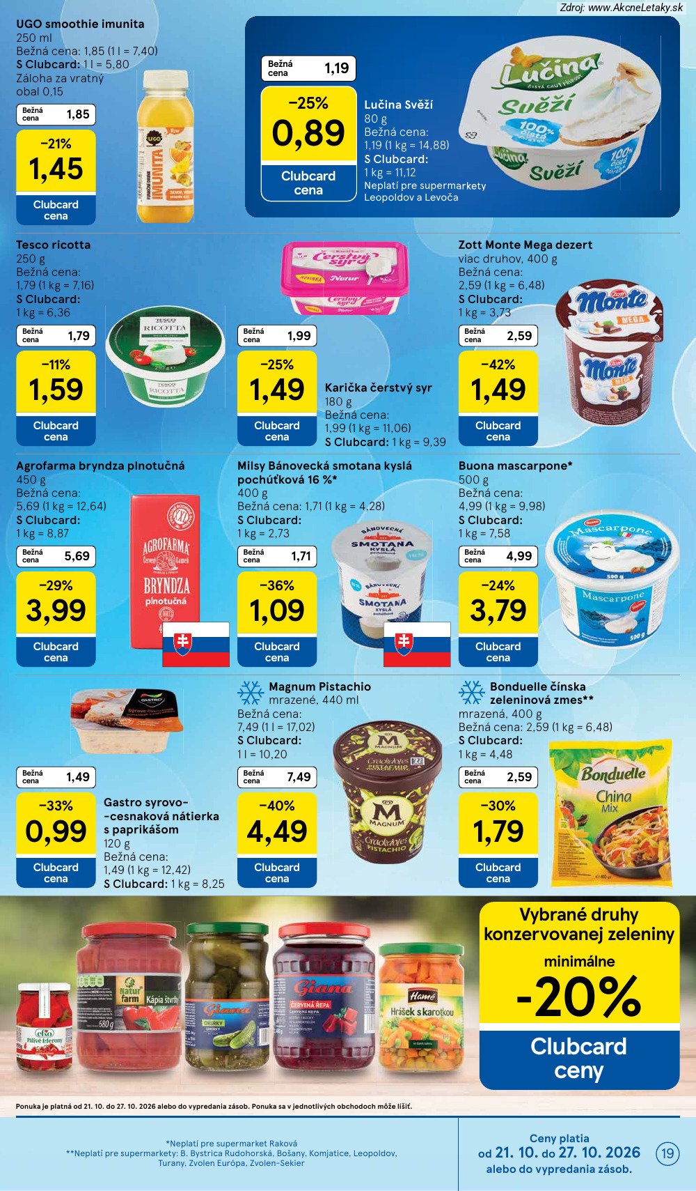 Leták Tesco (21. 10. - 27. 10. 2026) - strana 19 z 26