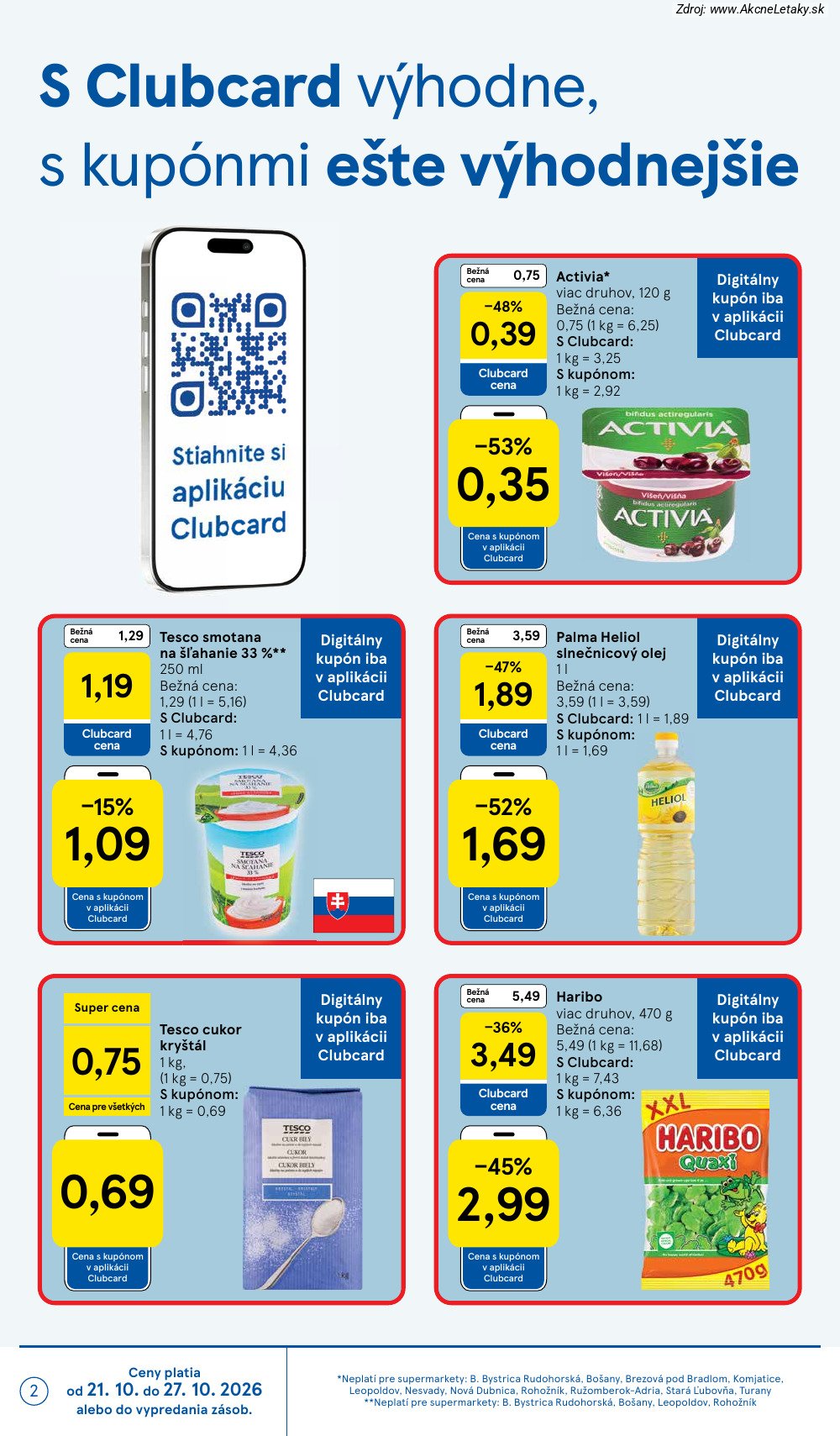 Leták Tesco (21. 10. - 27. 10. 2026) - strana 2 z 26