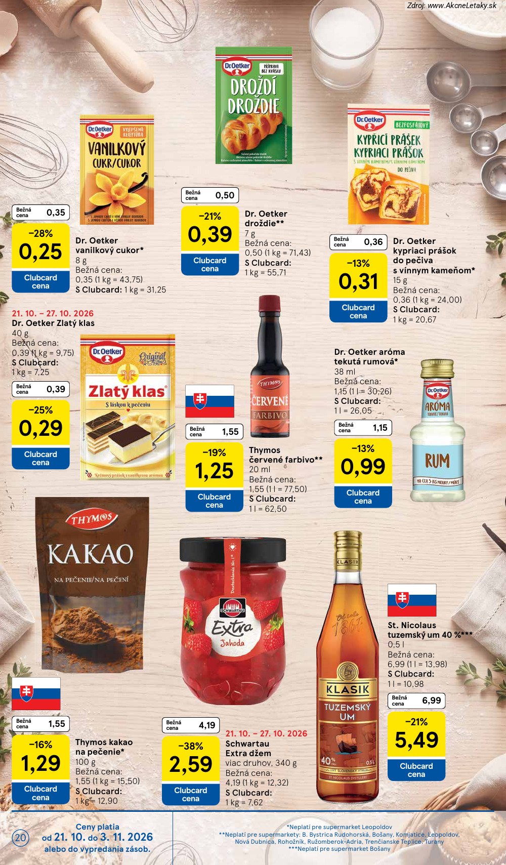 Leták Tesco (21. 10. - 27. 10. 2026) - strana 20 z 26