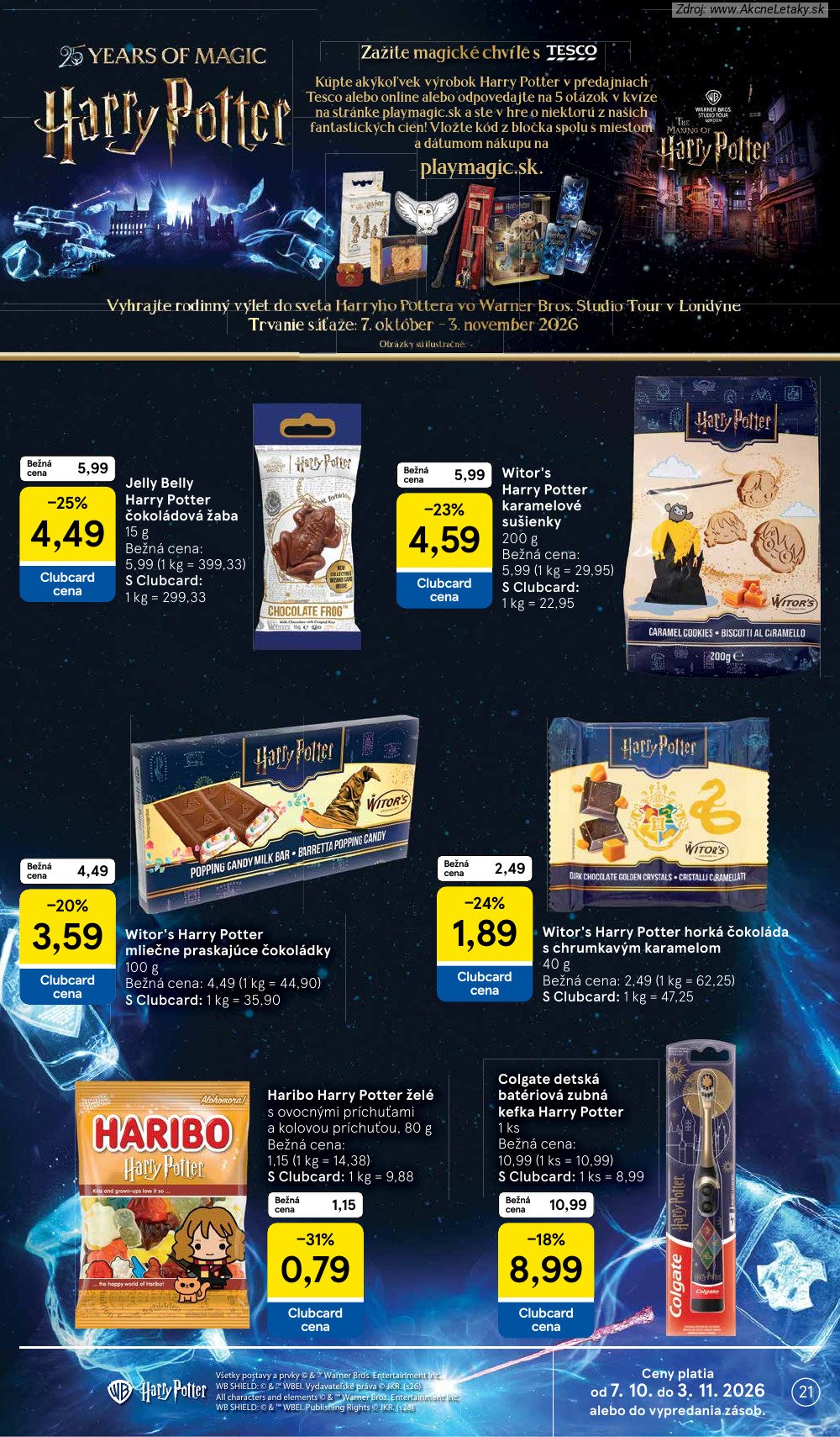 Leták Tesco (21. 10. - 27. 10. 2026) - strana 21 z 26