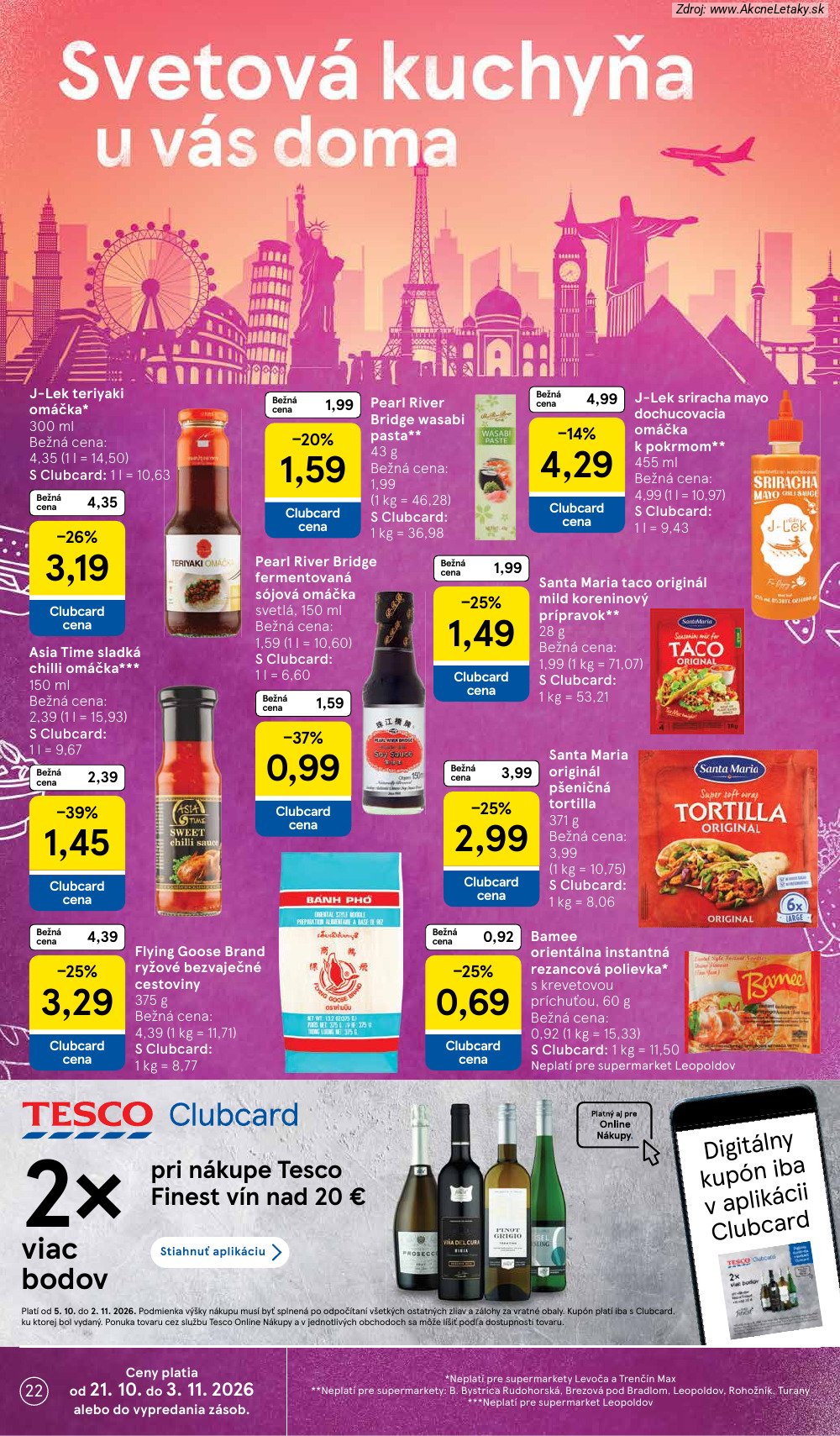 Leták Tesco (21. 10. - 27. 10. 2026) - strana 22 z 26