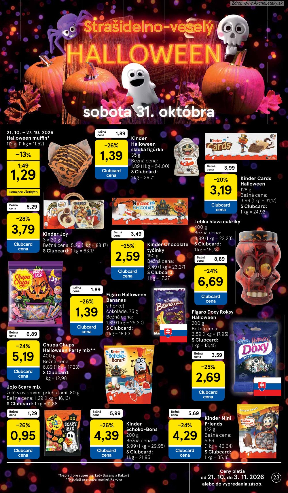 Leták Tesco (21. 10. - 27. 10. 2026) - strana 23 z 26