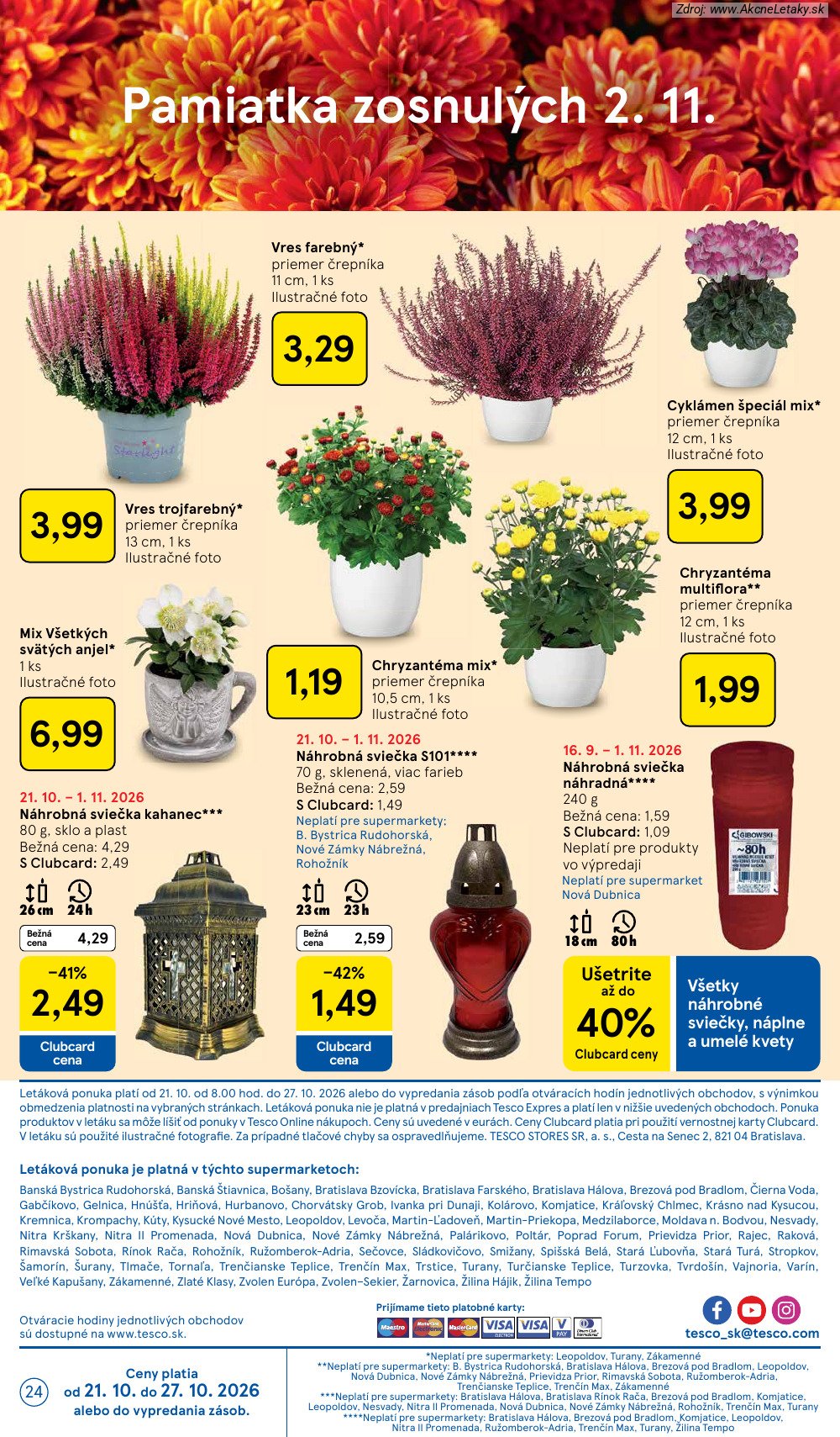 Leták Tesco (21. 10. - 27. 10. 2026) - strana 24 z 26