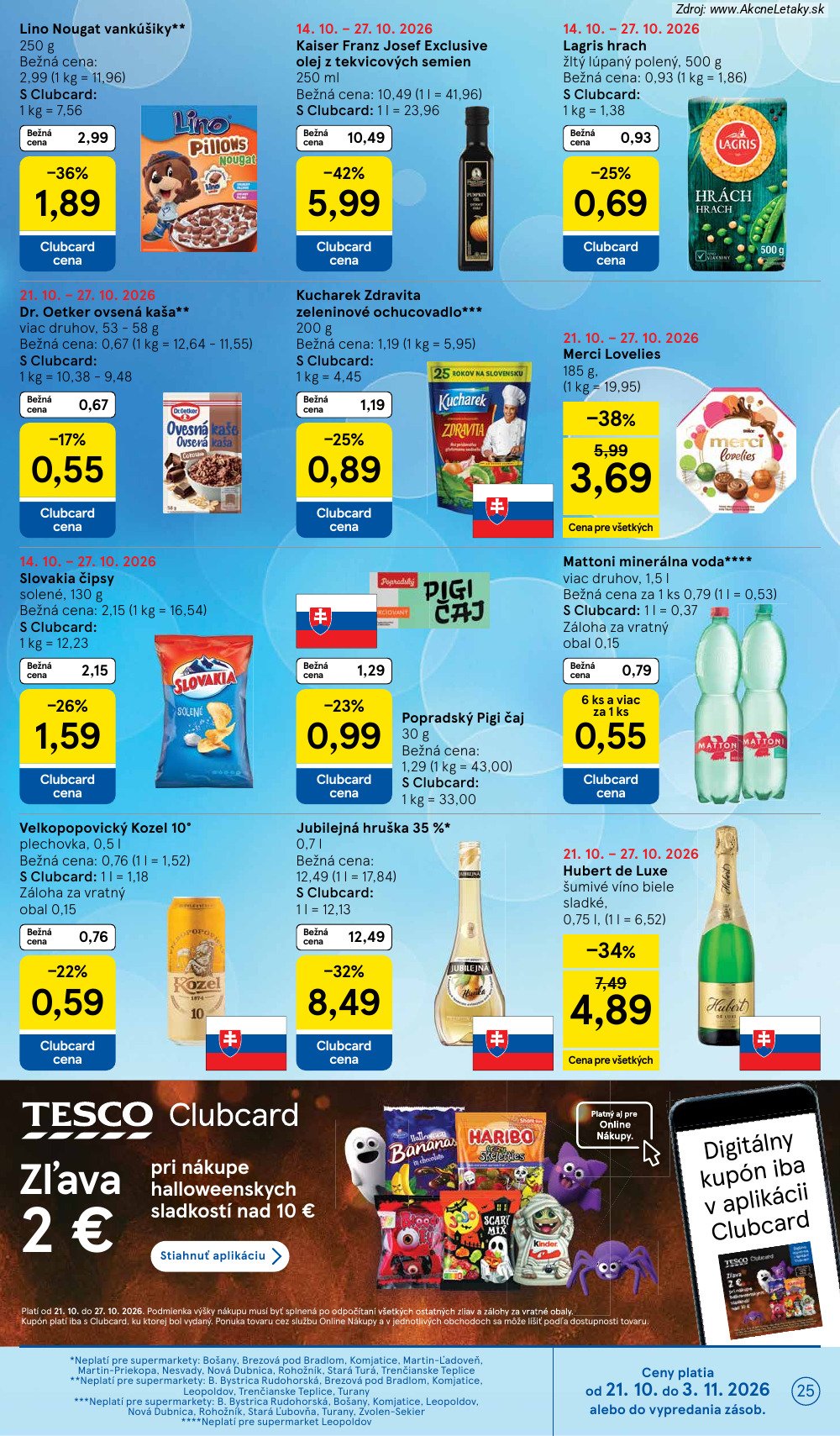 Leták Tesco (21. 10. - 27. 10. 2026) - strana 25 z 26