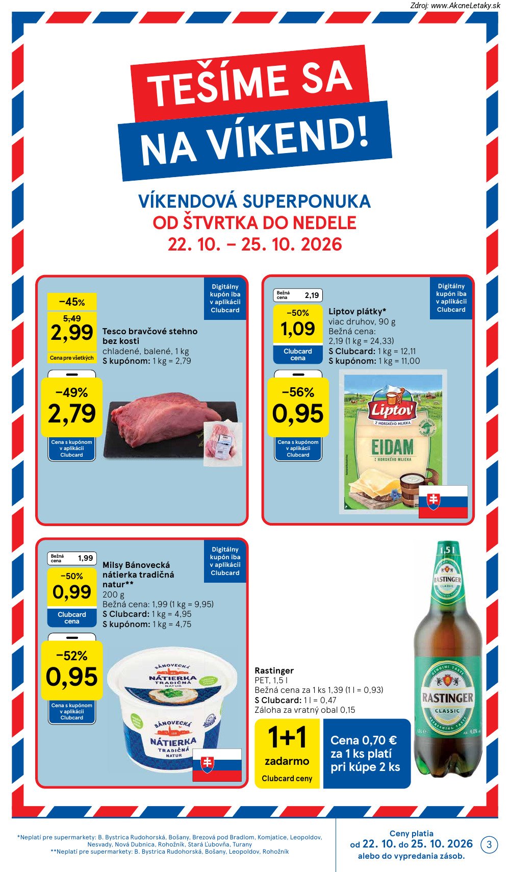 Leták Tesco (21. 10. - 27. 10. 2026) - strana 3 z 26