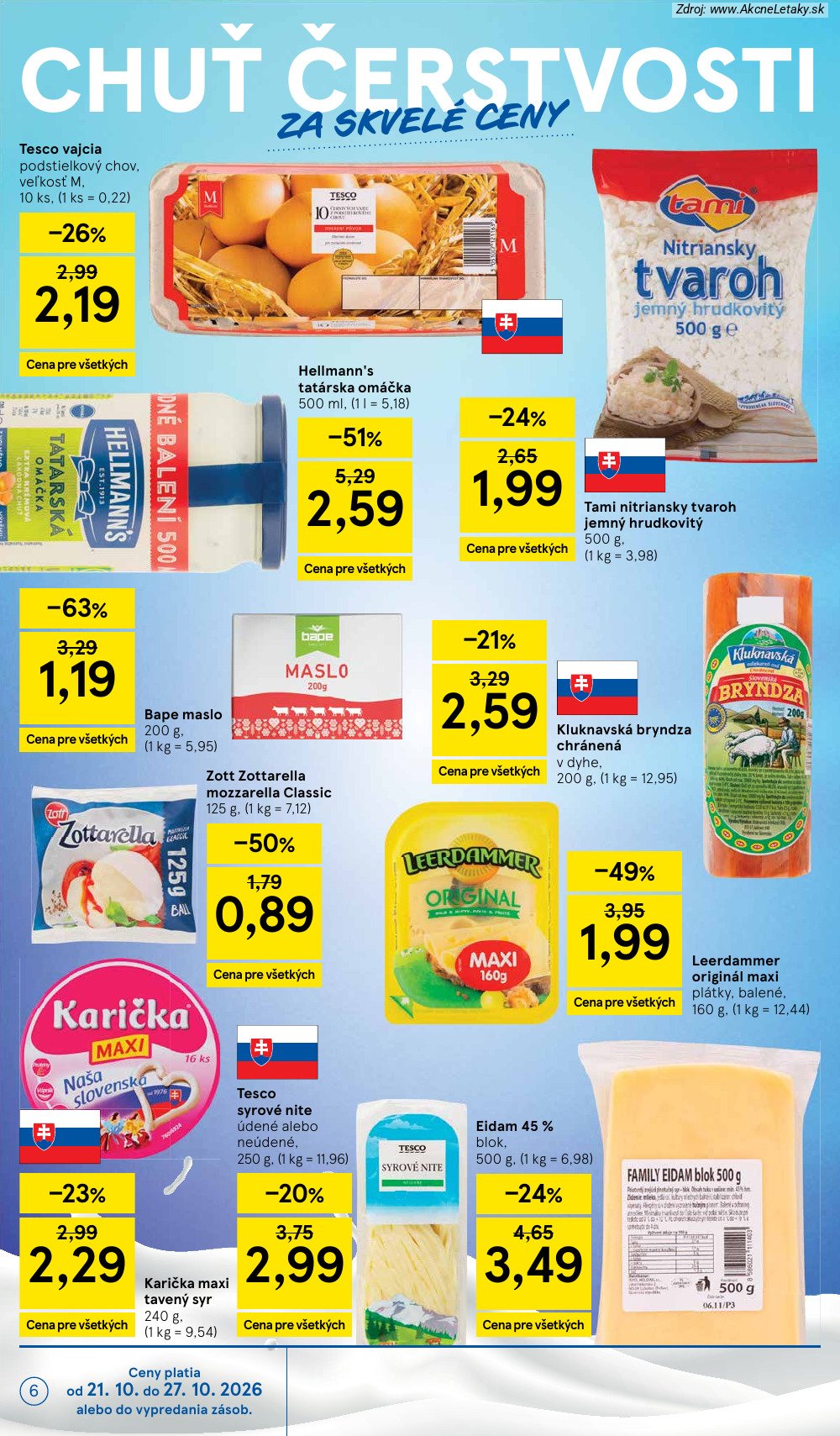 Leták Tesco (21. 10. - 27. 10. 2026) - strana 6 z 26