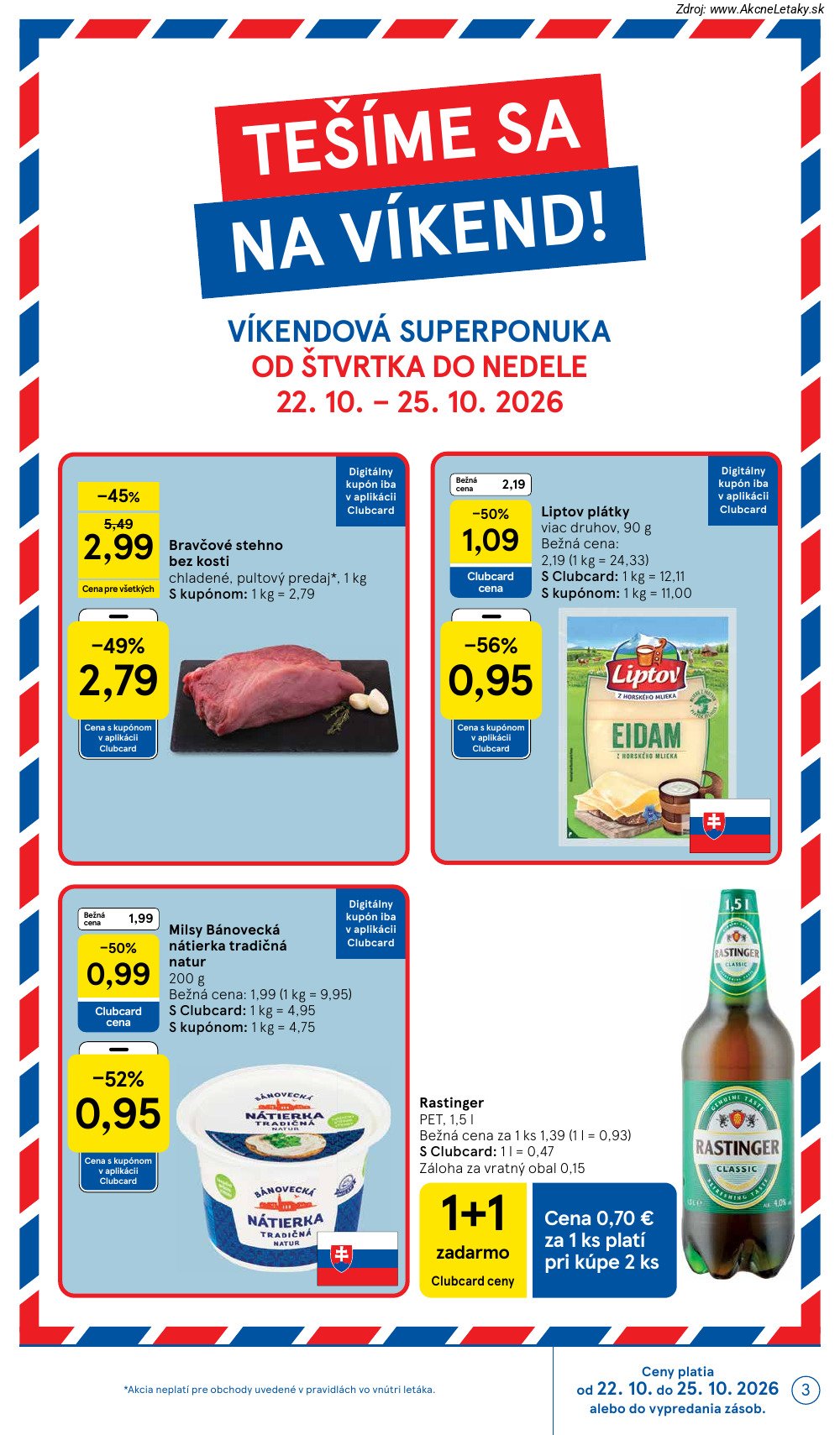 Leták Tesco (21. 10. - 27. 10. 2026) - strana 3 z 42