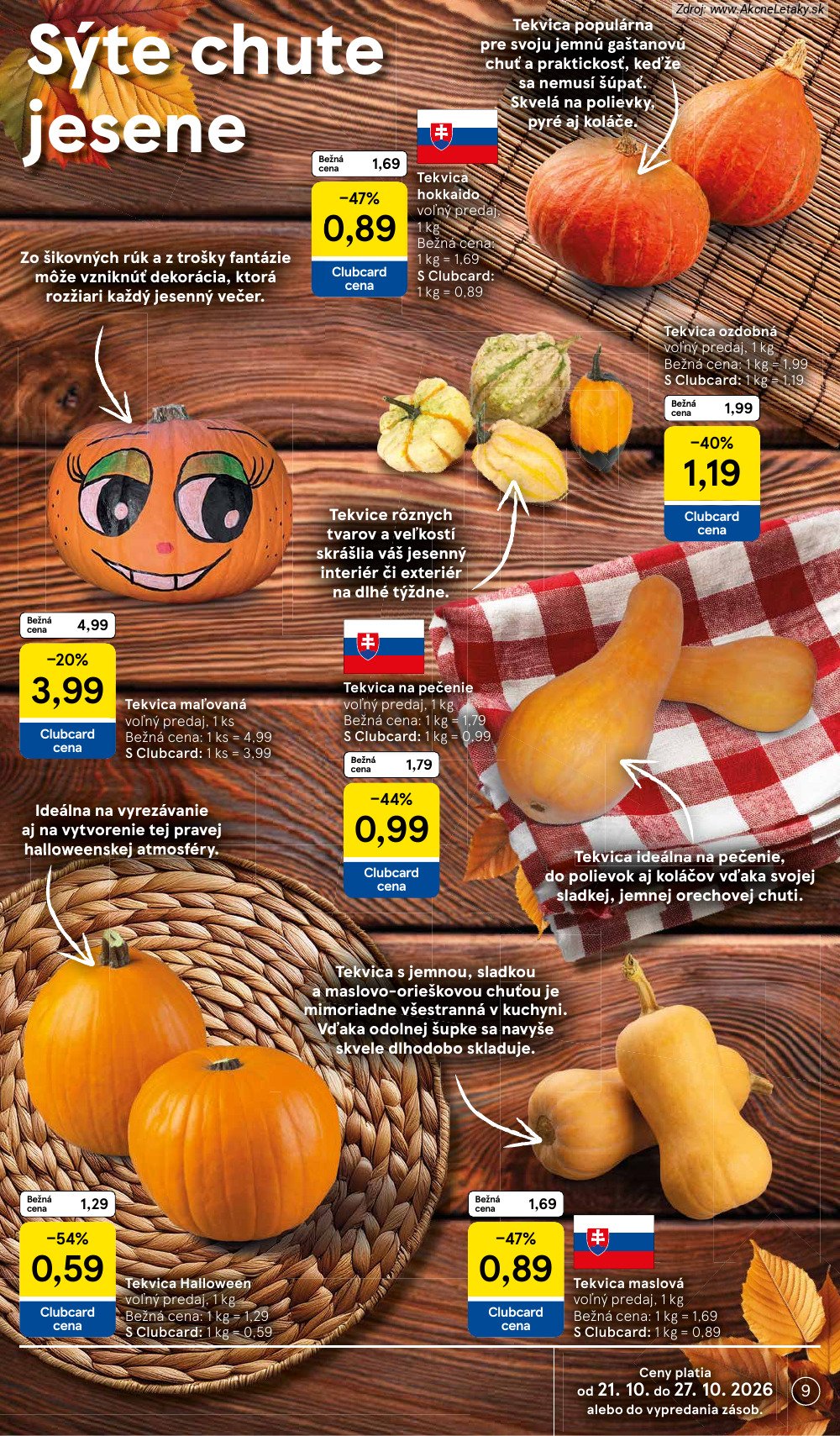 Leták Tesco (21. 10. - 27. 10. 2026) - strana 9 z 42