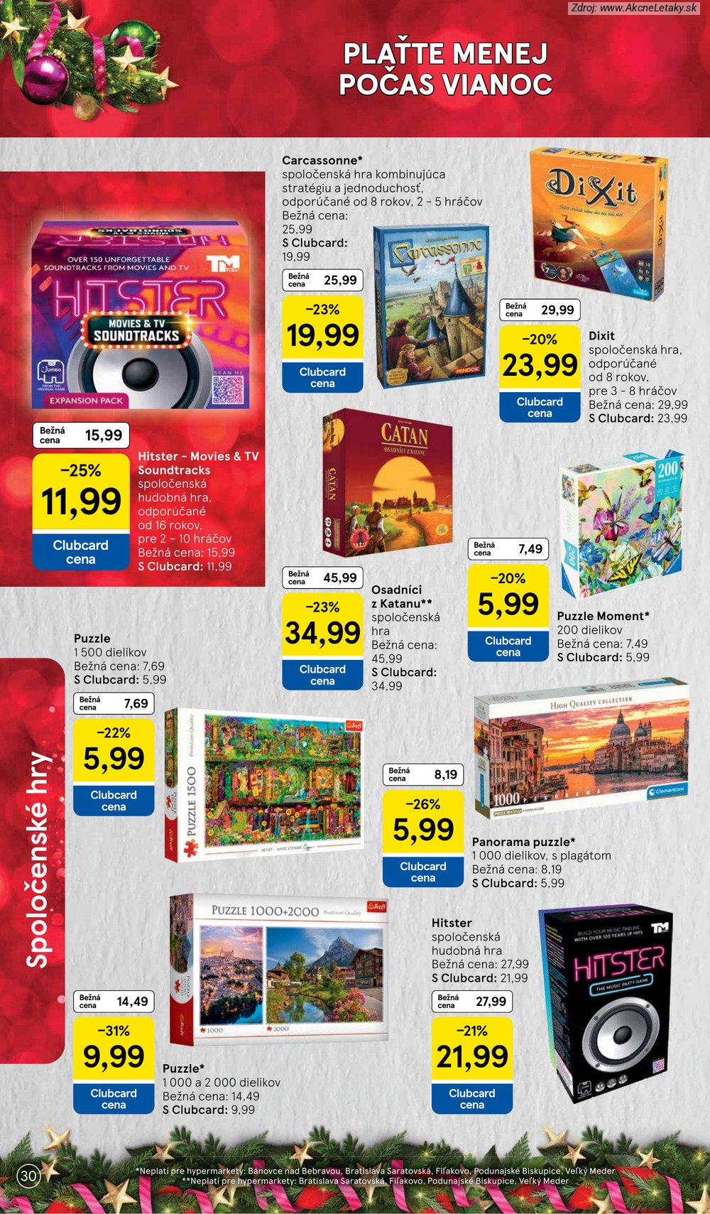 Leták Tesco (26. 10. - 16. 11. 2026) - strana 30 z 36