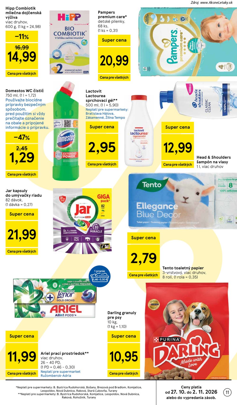 Leták Tesco (28. 10. - 3. 11. 2026) - strana 11 z 25