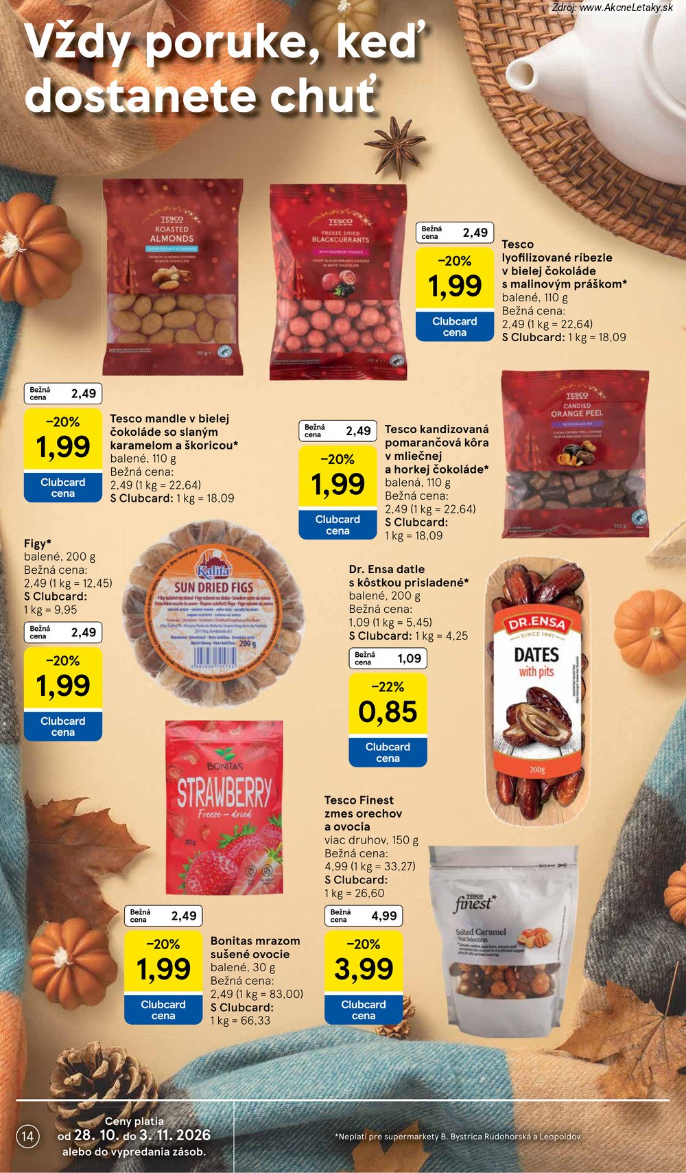 Leták Tesco (28. 10. - 3. 11. 2026) - strana 14 z 25