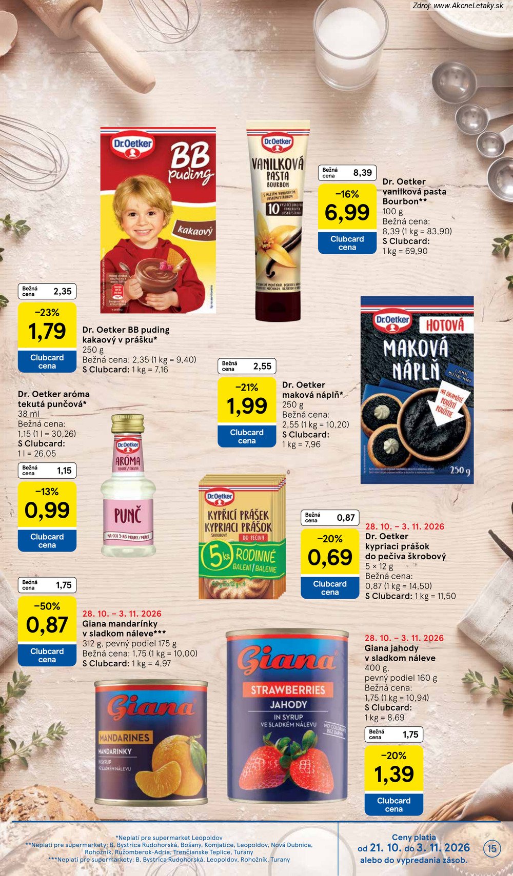 Leták Tesco (28. 10. - 3. 11. 2026) - strana 15 z 25