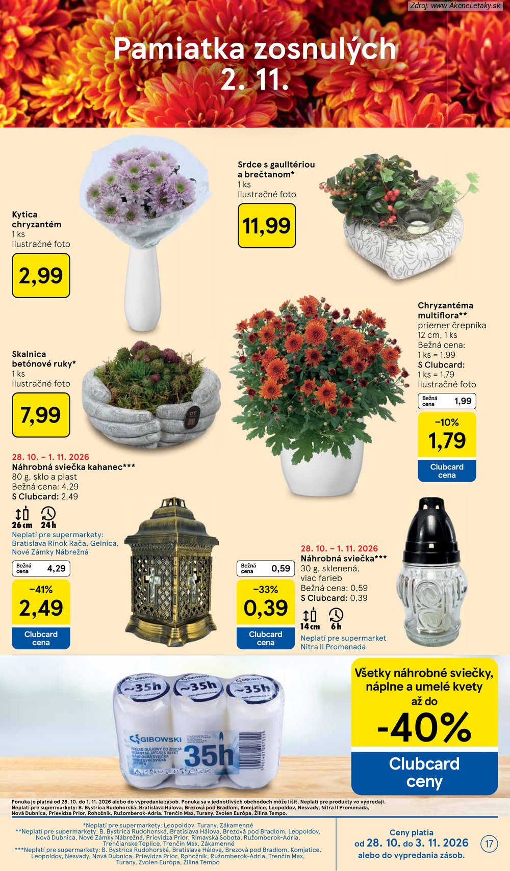 Leták Tesco (28. 10. - 3. 11. 2026) - strana 17 z 25