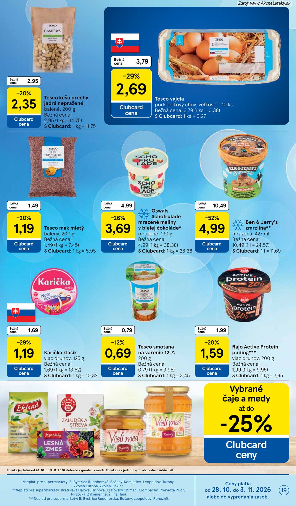 Leták Tesco (28. 10. - 3. 11. 2026) - strana 19 z 25