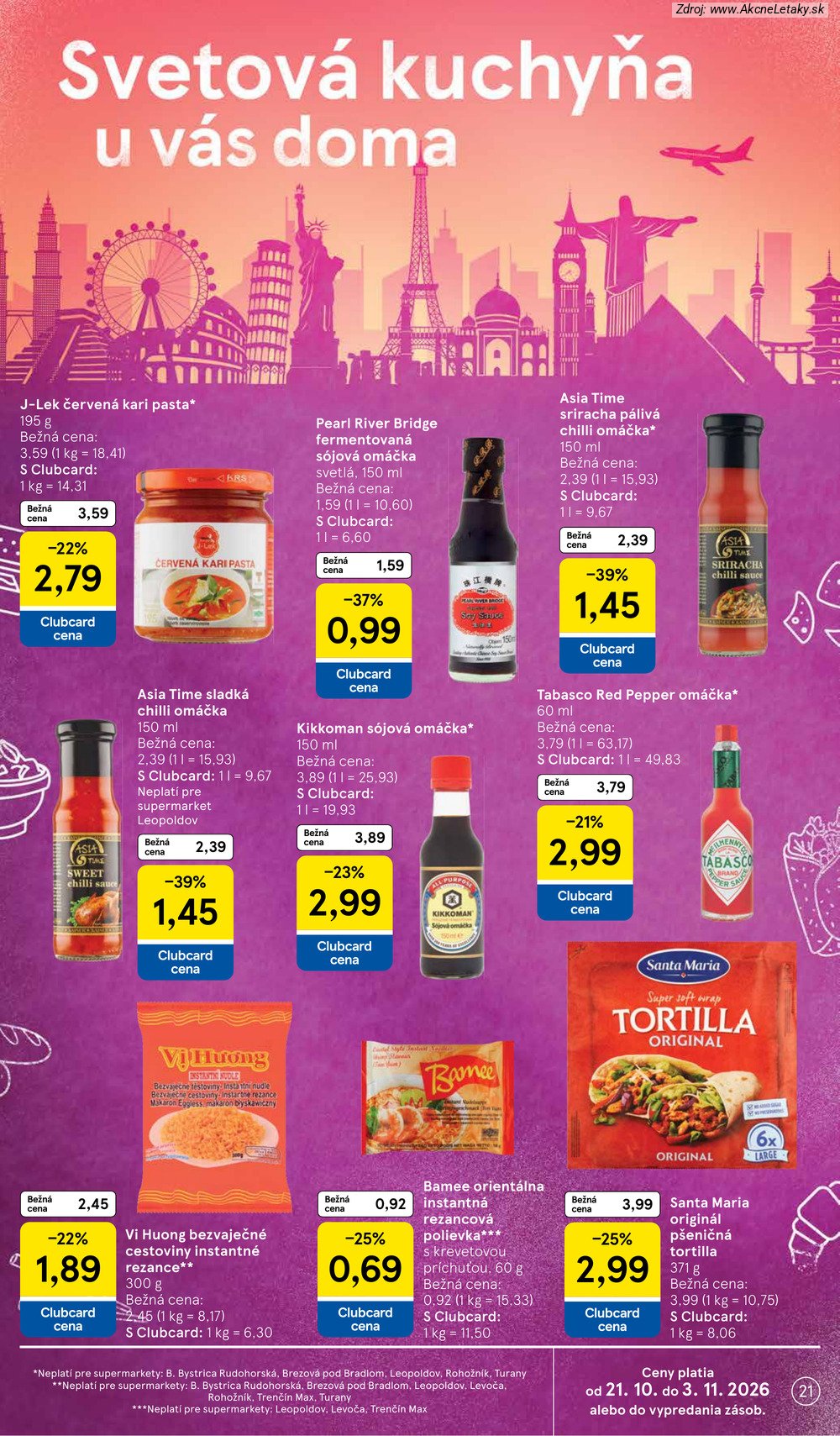 Leták Tesco (28. 10. - 3. 11. 2026) - strana 21 z 25