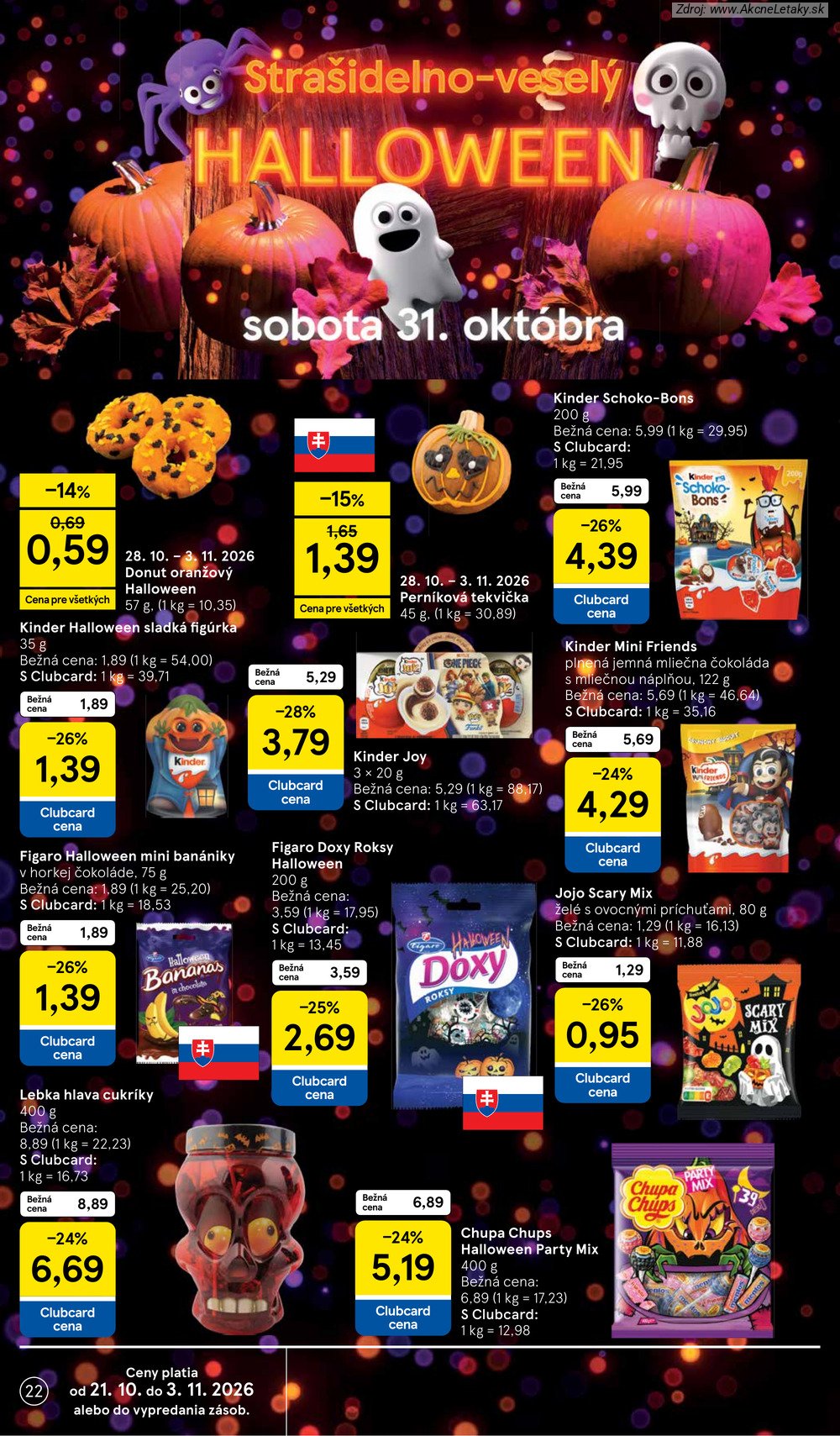 Leták Tesco (28. 10. - 3. 11. 2026) - strana 22 z 25