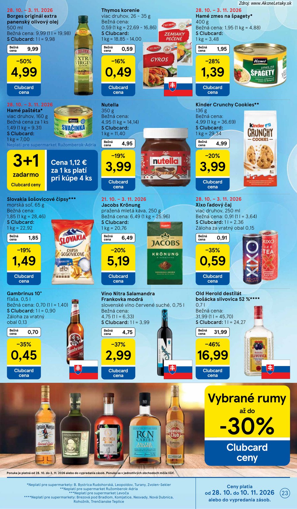 Leták Tesco (28. 10. - 3. 11. 2026) - strana 23 z 25