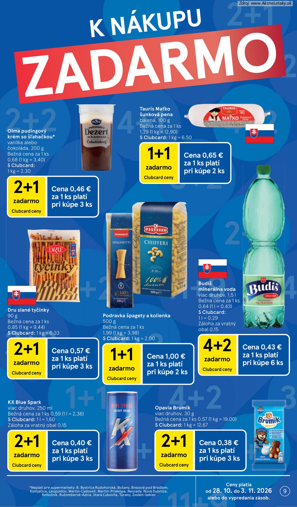 Leták Tesco (28. 10. - 3. 11. 2026) - strana 9 z 25