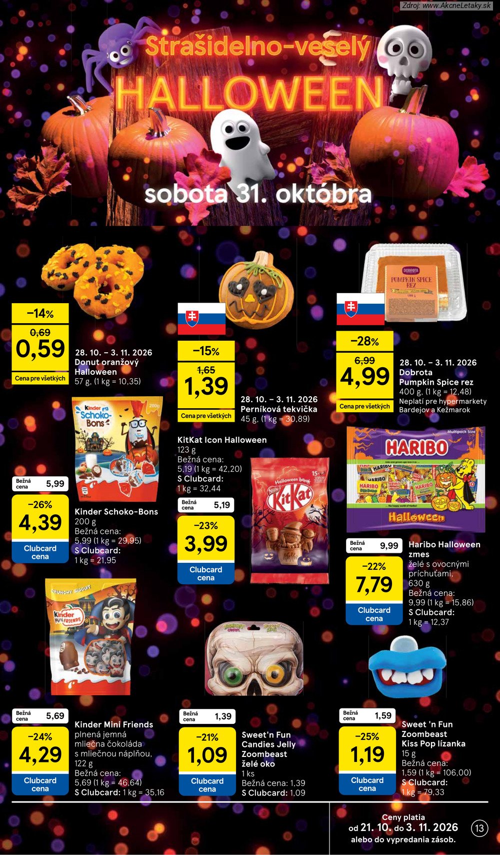Leták Tesco (28. 10. - 3. 11. 2026) - strana 13 z 37