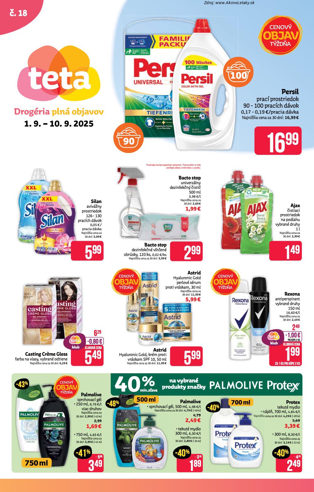 Leták TETA (1. 9. - 10. 9. 2025) - strana 1 z 16