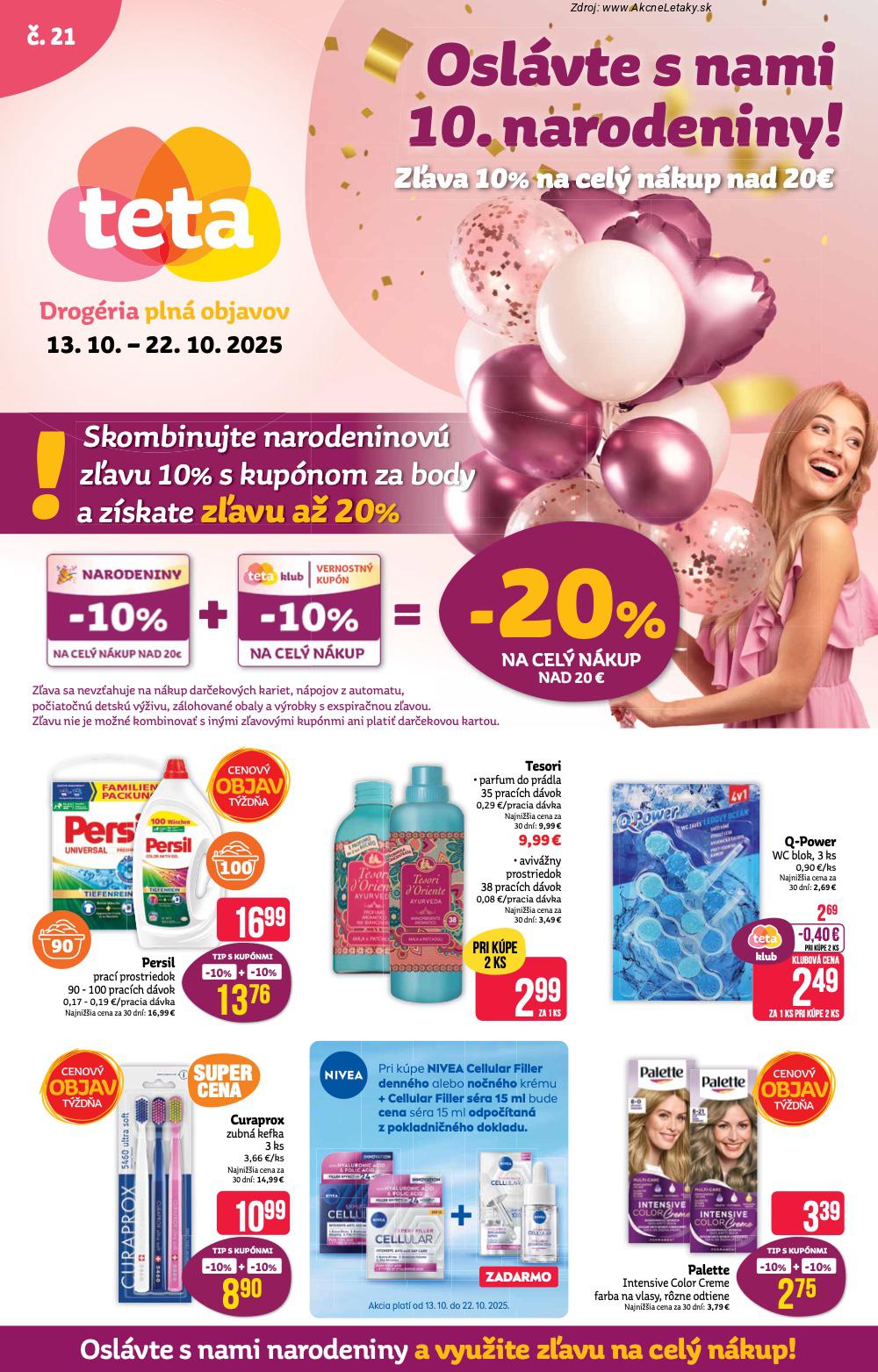 Leták TETA (13. 10. - 22. 10. 2025) - strana 1 z 16
