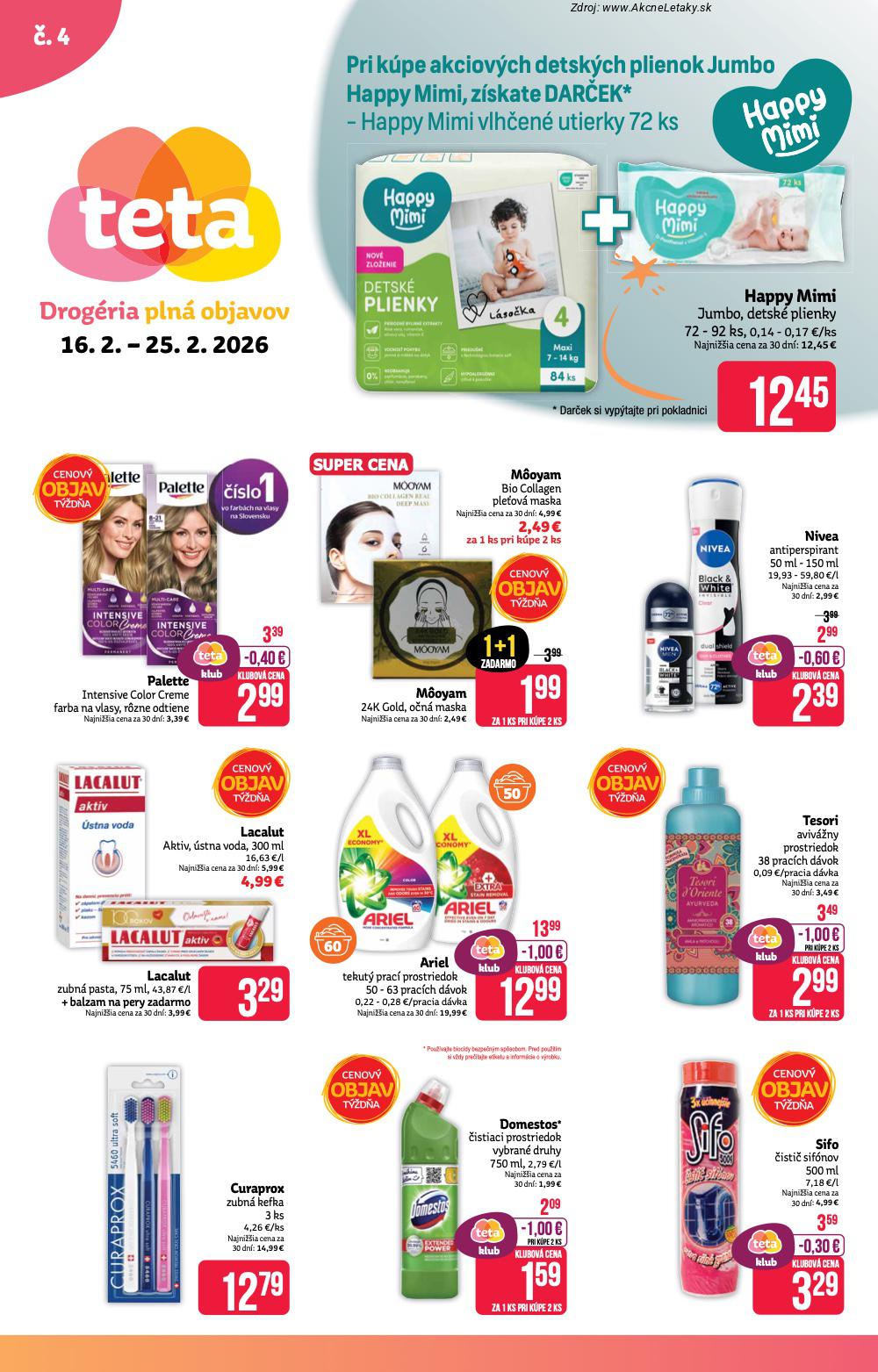 Leták TETA (16. 2. - 25. 2. 2026) - strana 1 z 16