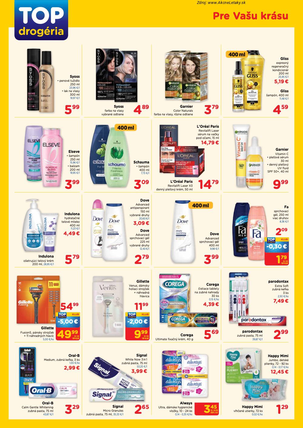Leták TOP Drogéria (9. 2. - 18. 2. 2026) - strana 3 z 4
