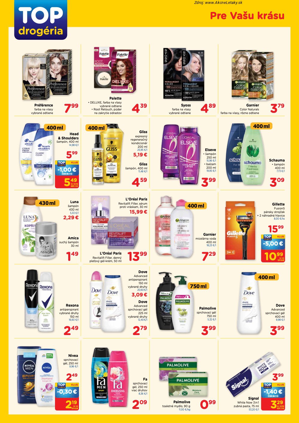 Leták TOP Drogéria (9. 3. - 18. 3. 2026) - strana 3 z 4