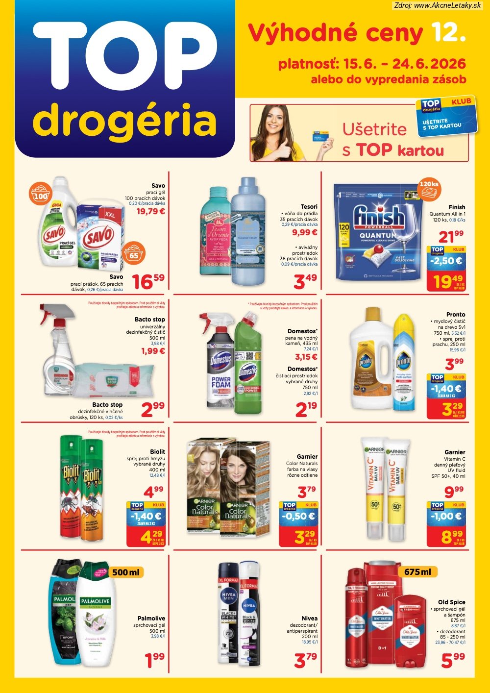 Leták TOP Drogéria - strana 1