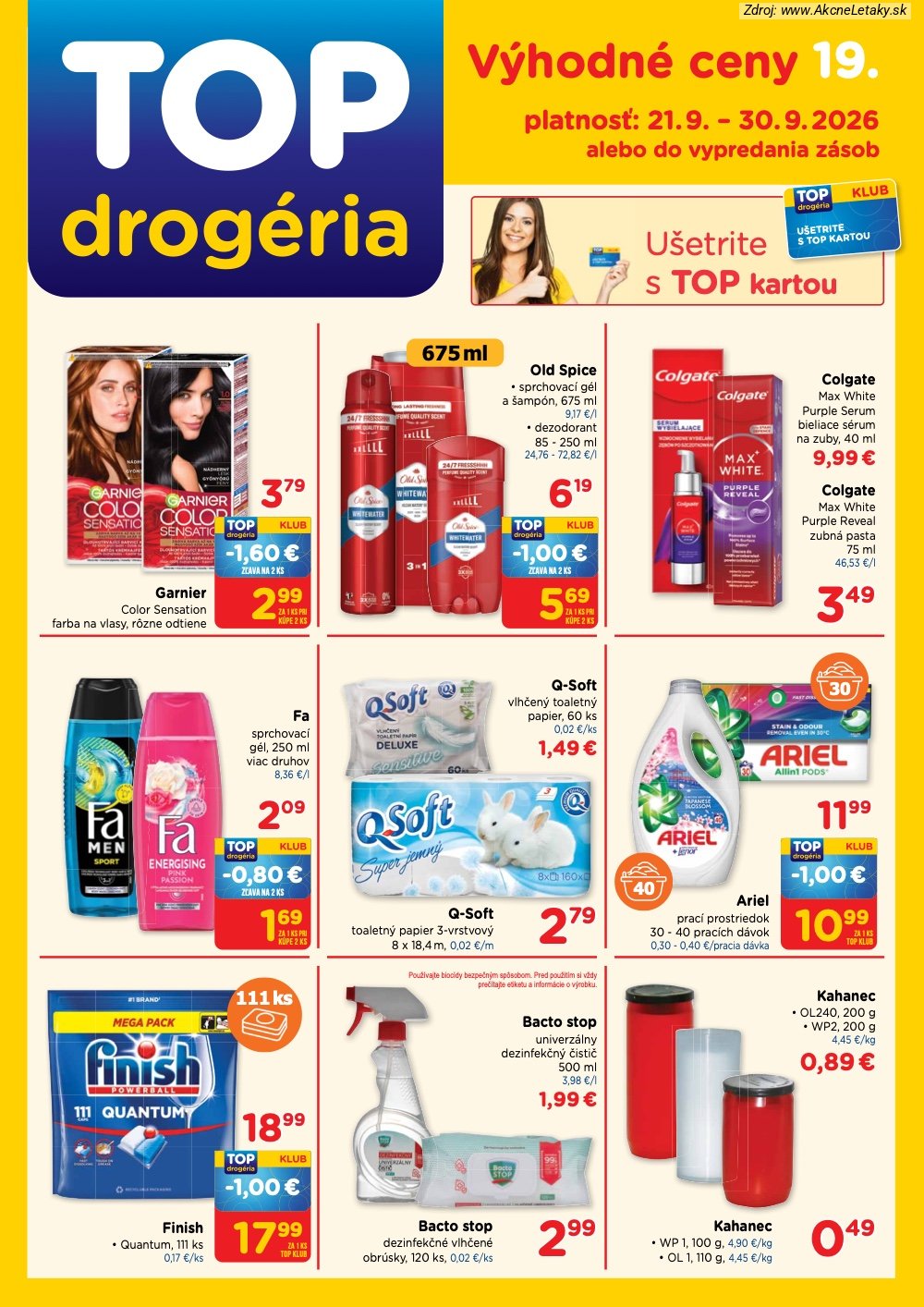 Strana 26 - leták TOP Drogéria (21. 9. - 30. 9. 2026)