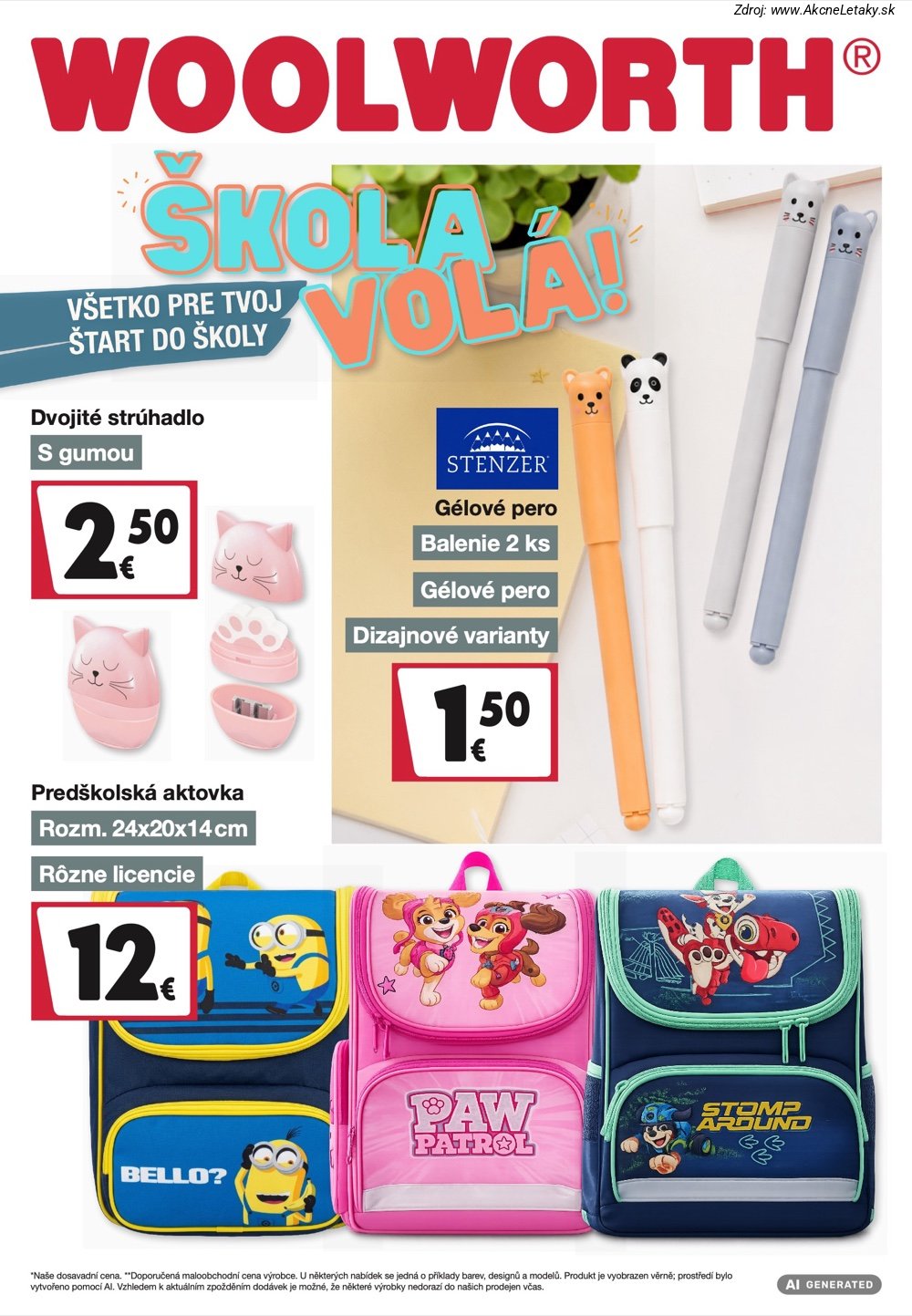 Leták Woolworth - strana 1