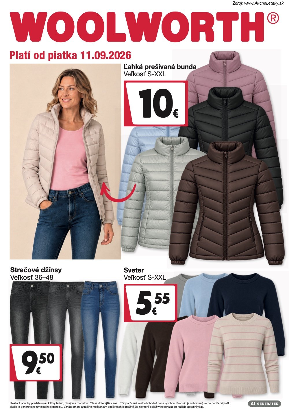 Leták Woolworth (11. 9. - 21. 9. 2026) - strana 1 z 19