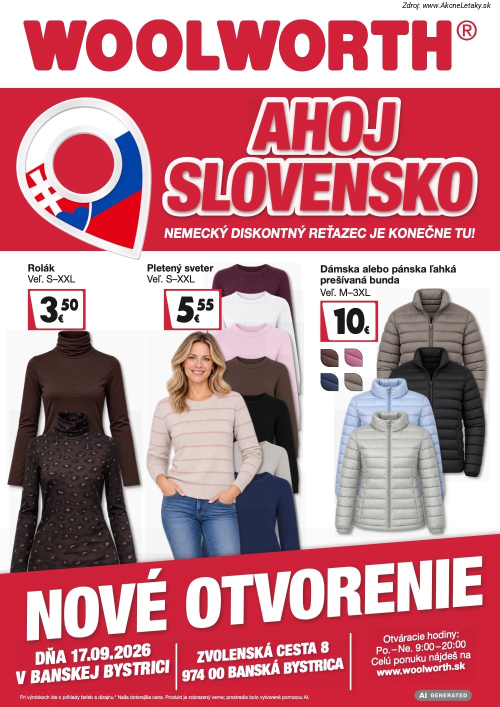 Leták Woolworth (11. 9. - 20. 9. 2026) - strana 1 z 12
