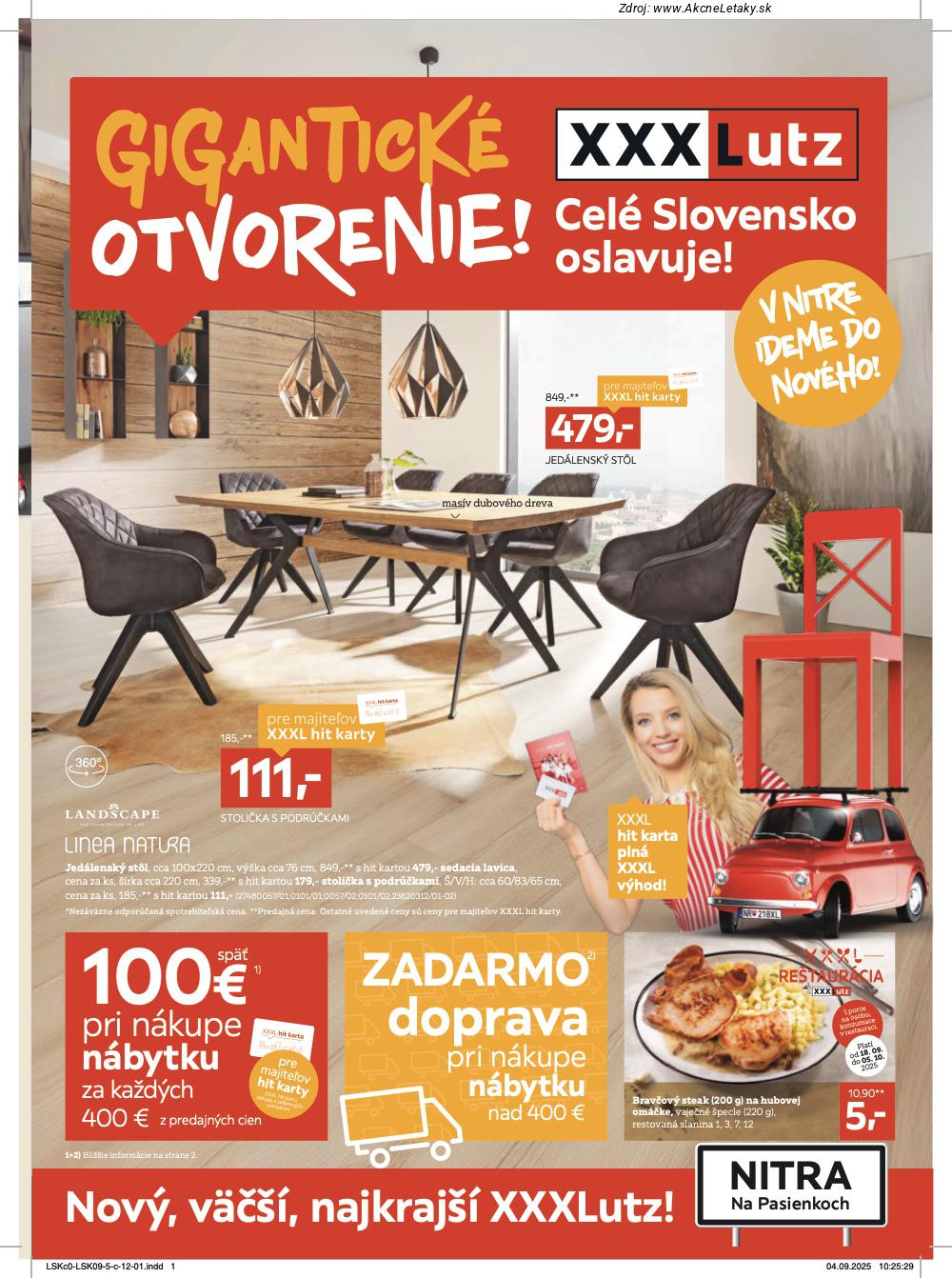 Leták XXXLutz - strana 1