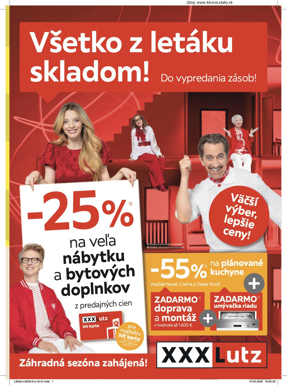 Leták XXXLutz (9. 3. - 22. 3. 2026) - strana 1 z 16