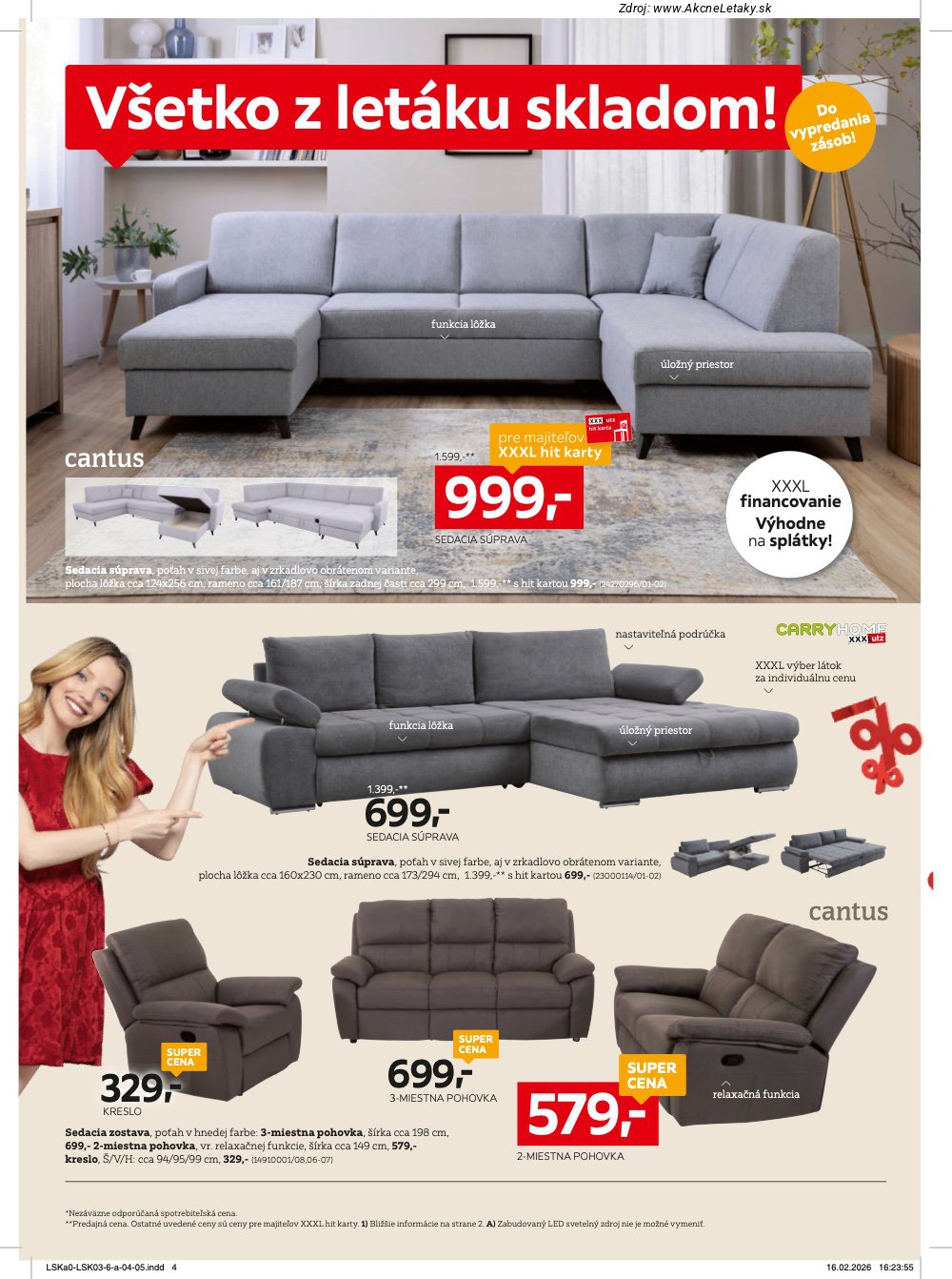 Leták XXXLutz (9. 3. - 22. 3. 2026) - strana 4 z 16