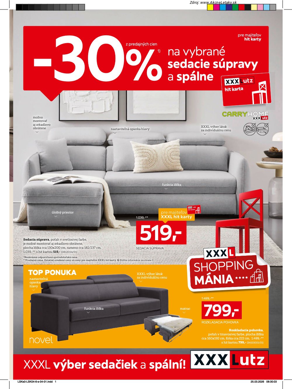 Leták XXXLutz (6. 4. - 3. 5. 2026) - strana 1 z 4