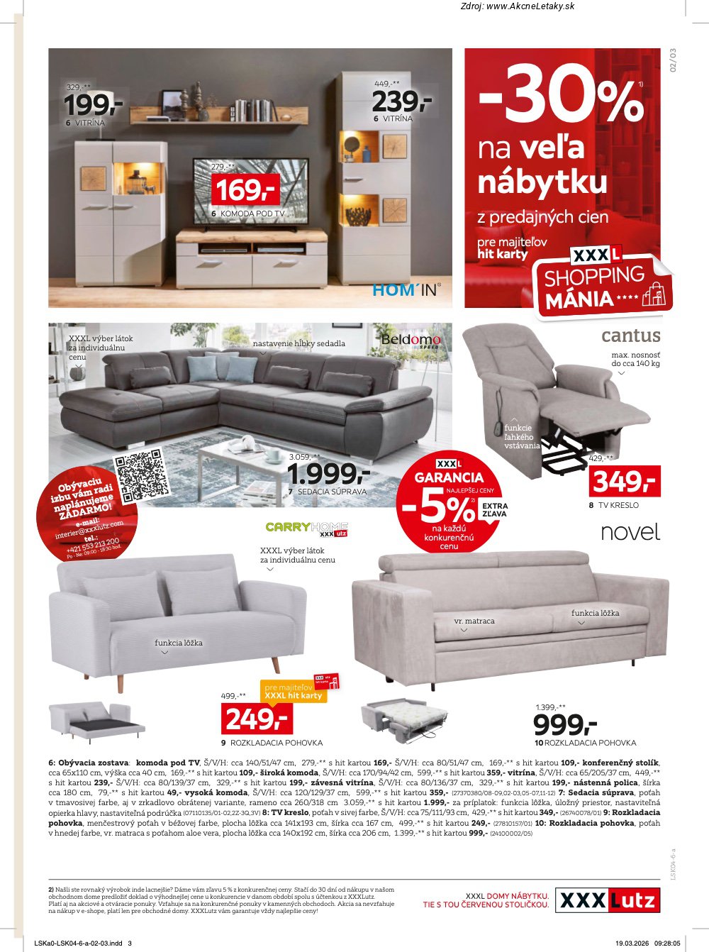 Leták XXXLutz (6. 4. - 19. 4. 2026) - strana 3 z 12