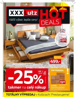 Leták Zľava 25 % takmer na všetko