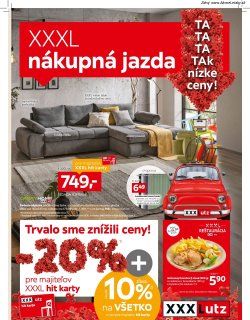 Leták XXXLutz 6. 7. - 19. 7. 2026 XXXL nákupná jazda