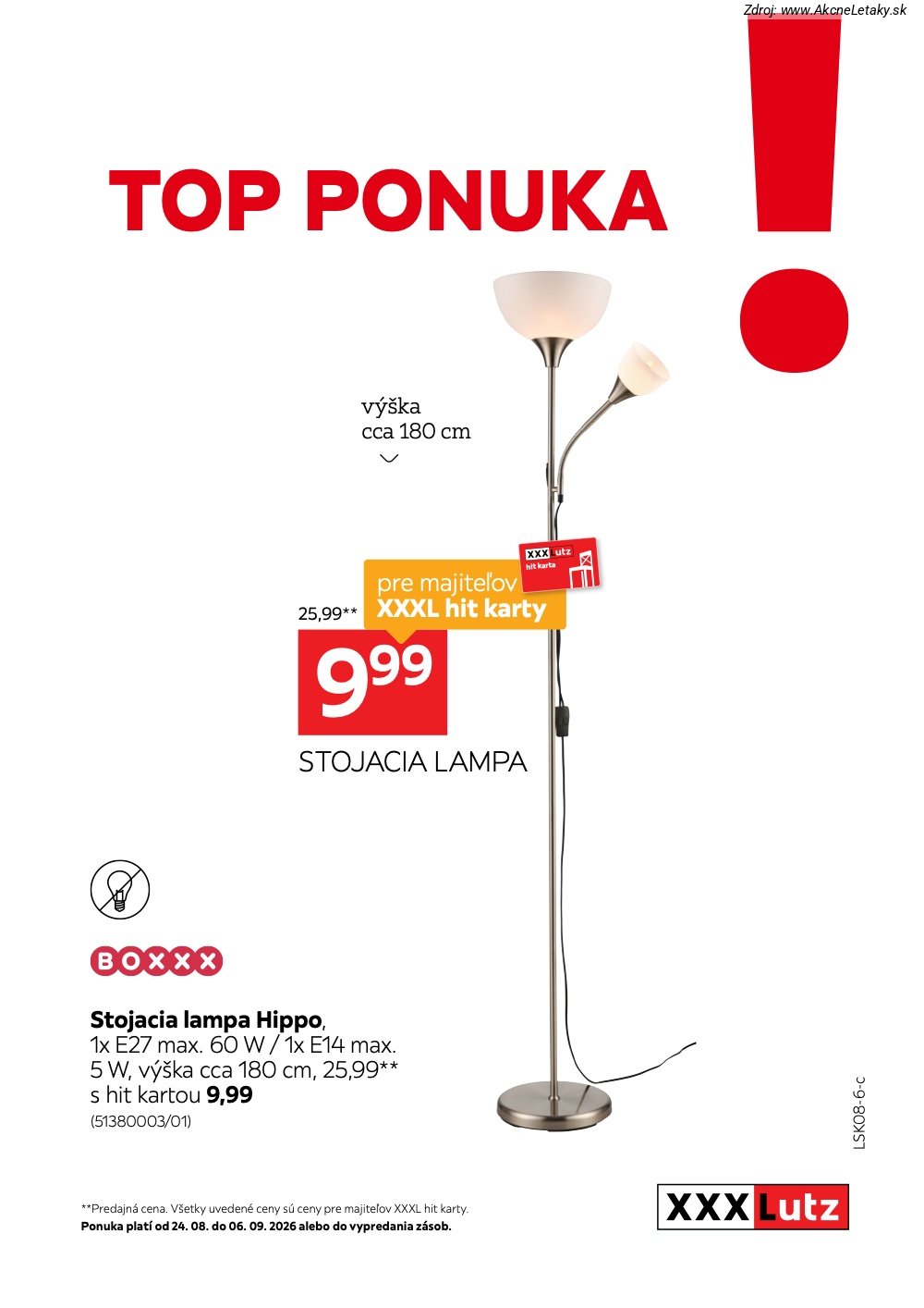 Leták XXXLutz (24. 8. - 6. 9. 2026) - strana 14 z 16