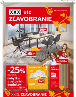 Leták XXXLutz 28. 9. - 11. 10. 2026 Zľava 25 % takmer na všetko